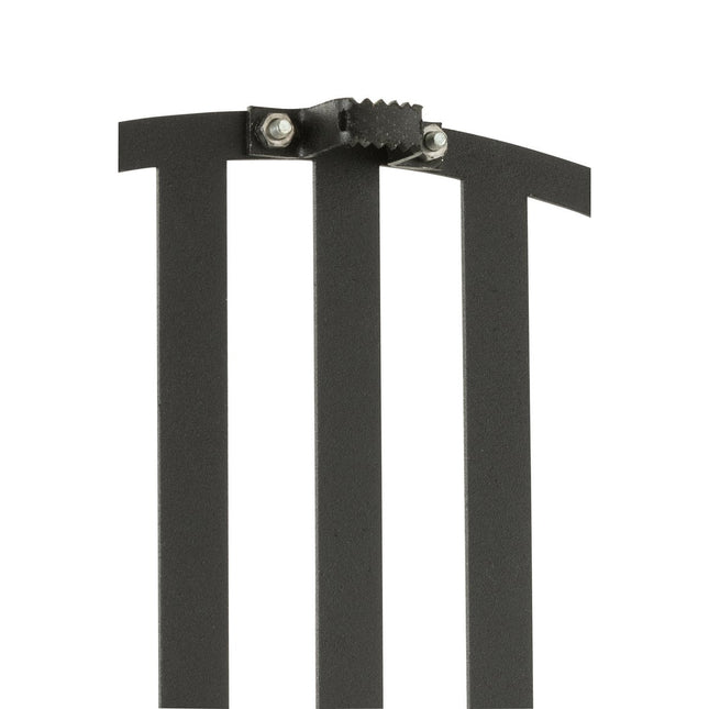 J-Line Lijnen klok - metaal - zwart - S - Ø 49 cm