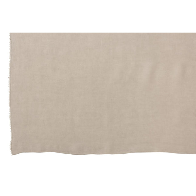 J-Line Plaid plain - cotton - gray - 200 x 150 cm