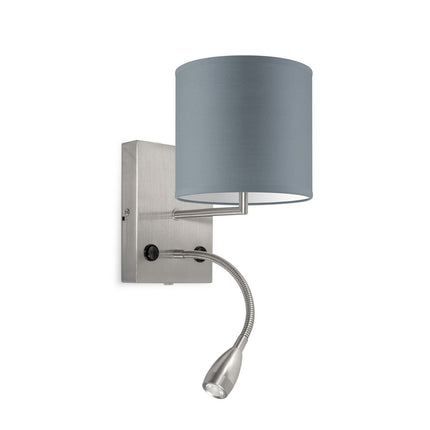 Home Sweet Home Wandlamp - Read, LED Leeslamp, E27, grijs 16cm