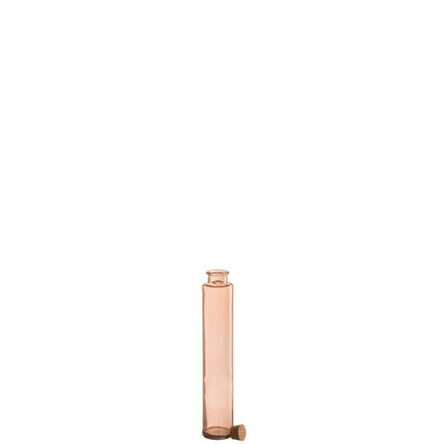 J-Line Bottle Cork Glass Light Pink
