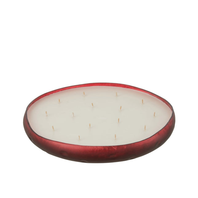 J-Line Scented candle Livia - glass - red - extra L