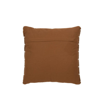 J-Line Cushion Lines Outdoor - polyester - brown/white