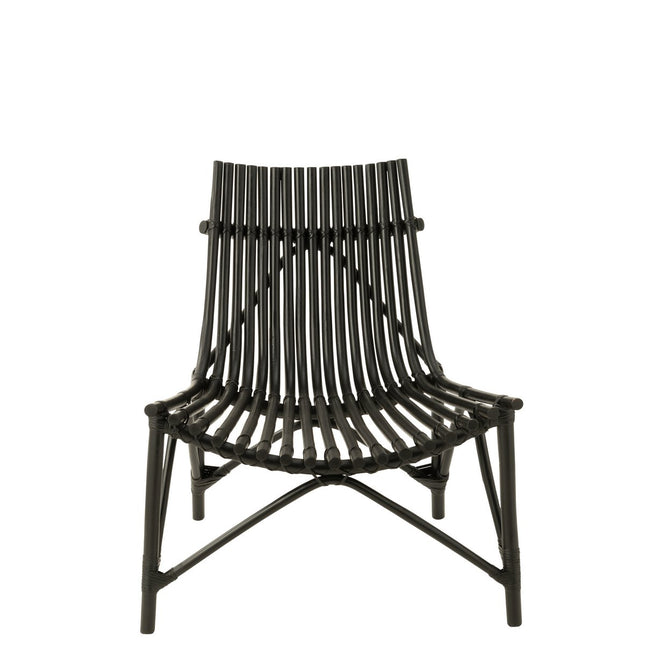 J-Line chair Rattan - jute - black