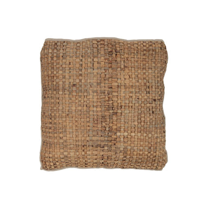 J-Line Cushion Square 1 Side - wicker/textile - natural - large