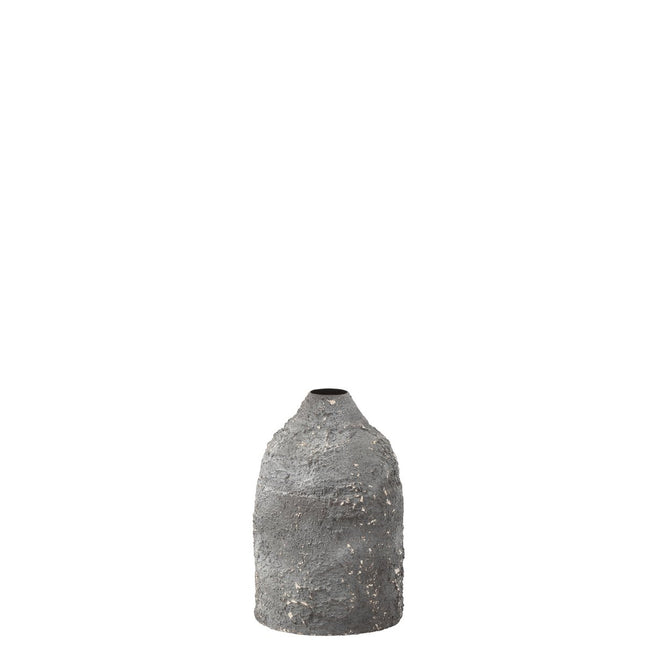 J-Line vase Effy Raw - metal - gray