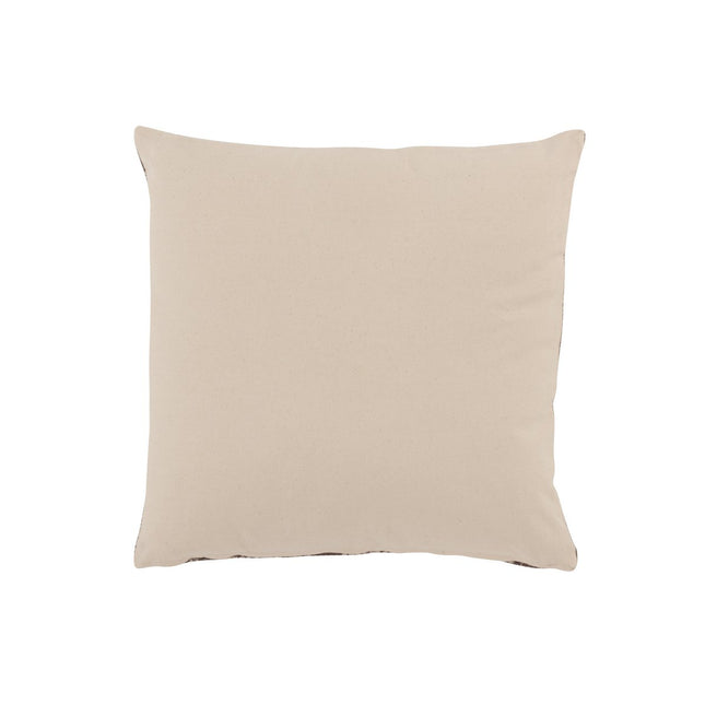 J-Line Cushion Check pattern - cotton - brown/white