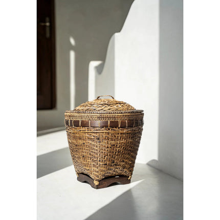 The Colonial Storage Basket - Natural Brown - M