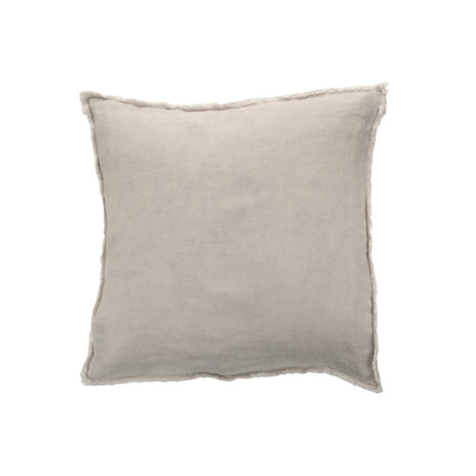 J-Line Cushion Stonewashed - linen - light gray