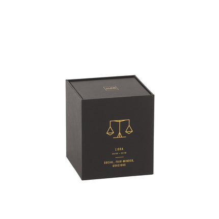 J-Line Astro Libra Scented Candle - Rainbow Reef - 50 hours - Black