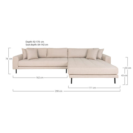 Lido Lounge Sofa - Beige