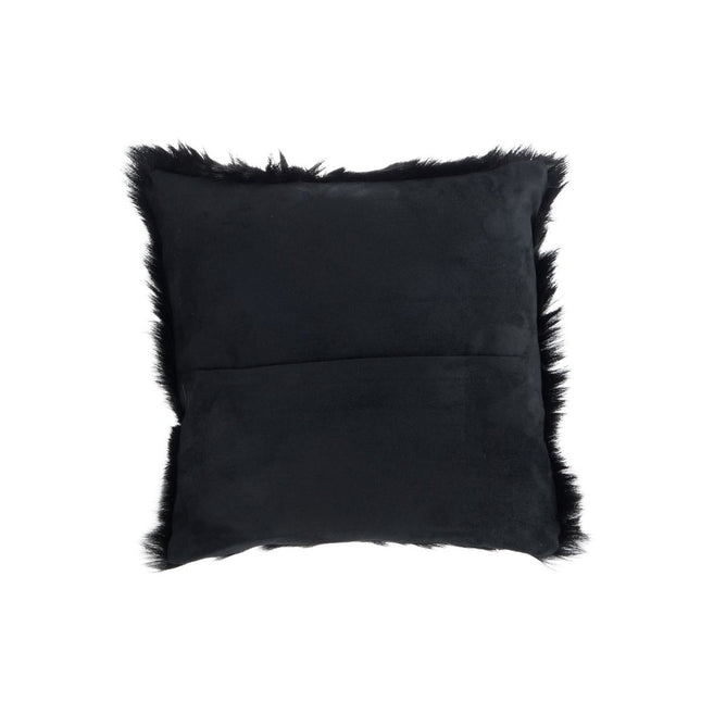 J-Line Cushion Goat skin - faux fur - black
