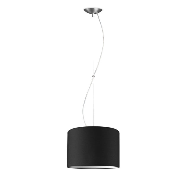 Home Sweet Home hanging lamp Deluxe with lampshade, E27, black, 30cm