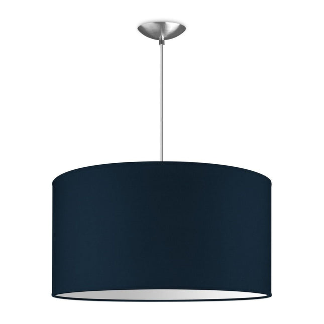 Home Sweet Home hanging lamp Bling with lampshade, E27, dark blue, 50cm