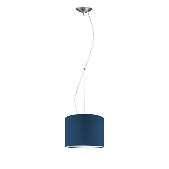 Home Sweet Home hanging lamp Deluxe with lampshade, E27, dark blue, 25cm