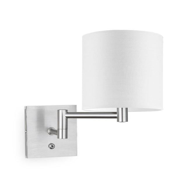 Home Sweet Home Wall Lamp - Swing, E27, white Lampshade 20x17cm