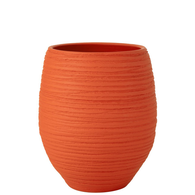 J-Line Flowerpot Fiesta Ceramic Orange Large