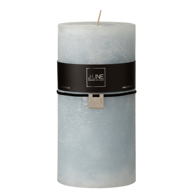 J-Line cylinder candle - light blue - XXL - 140U - 6x