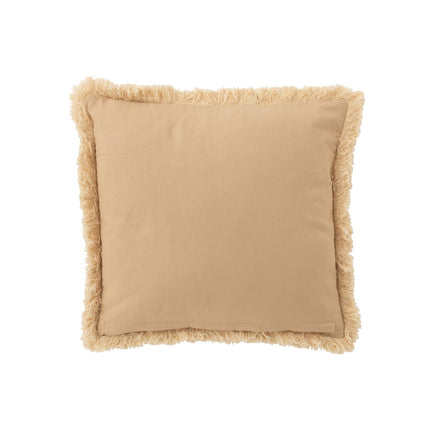 J-Line Cushion Board Ibiza - cotton - beige/white