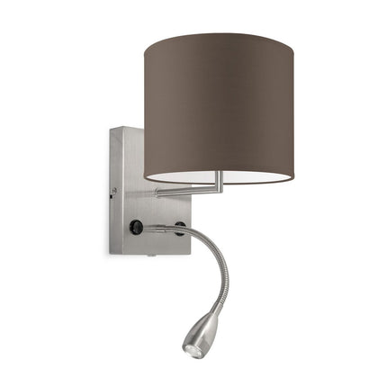Home Sweet Home Wall Lamp - Read, LED Reading Lamp, E27, taupe 20cm