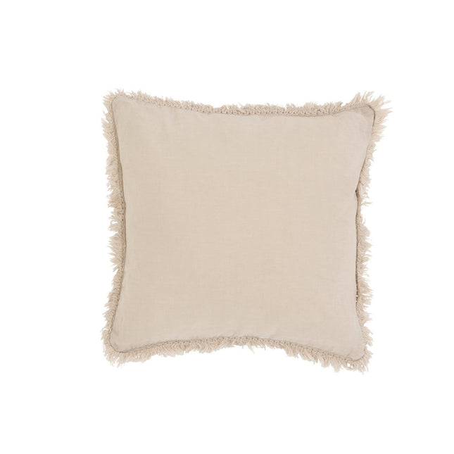 J-Line Cushion Board Long - cotton/linen - beige/grey