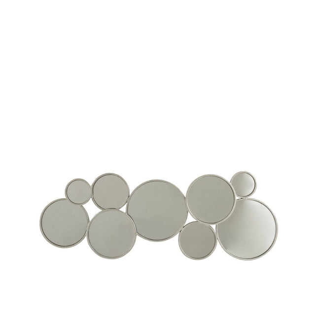J-Line mirror 9 Rounds - Metal - silver