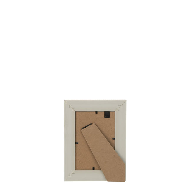 J-Line photo frame - photo frame Woven - wood - light beige - 4 pieces
