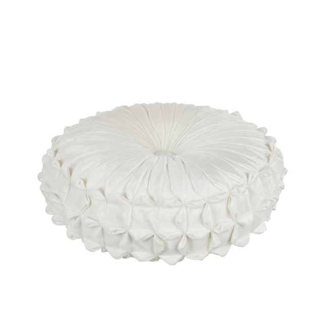 J-Line Cushion Viva Round - polyester white