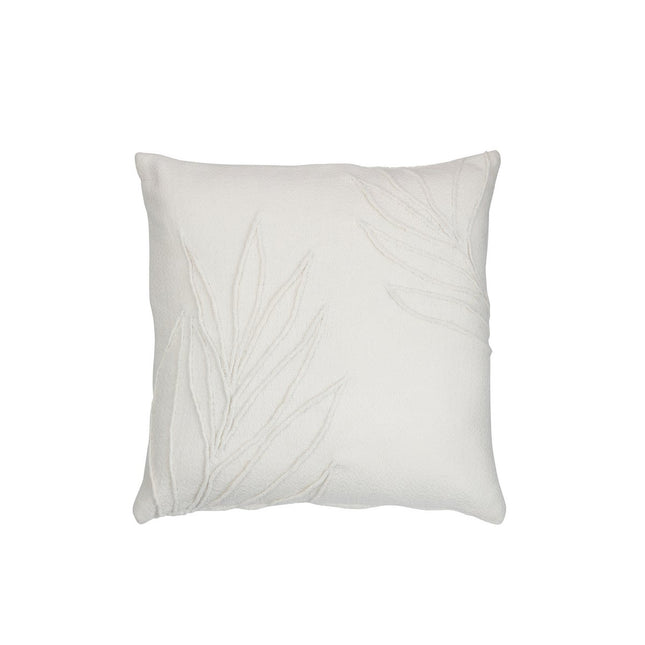 J-Line Cushion Sheet Fine Square - polyester - white
