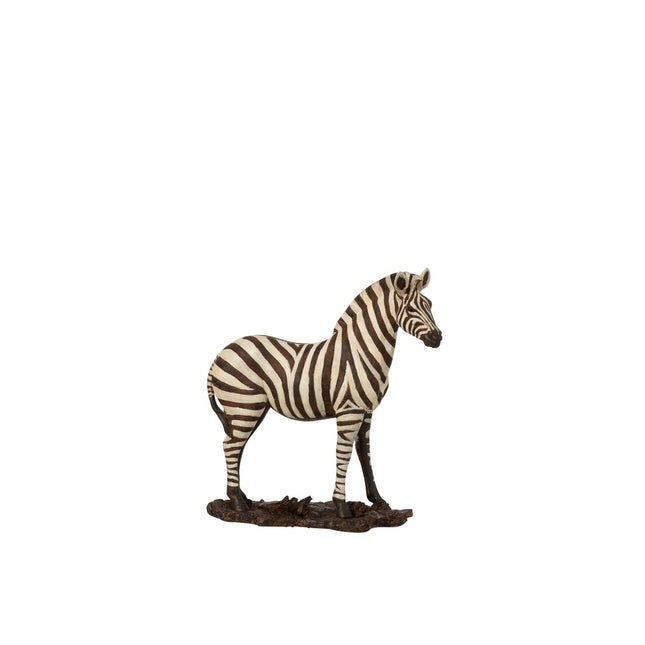 J-Line Zebra Poly White/Black Small