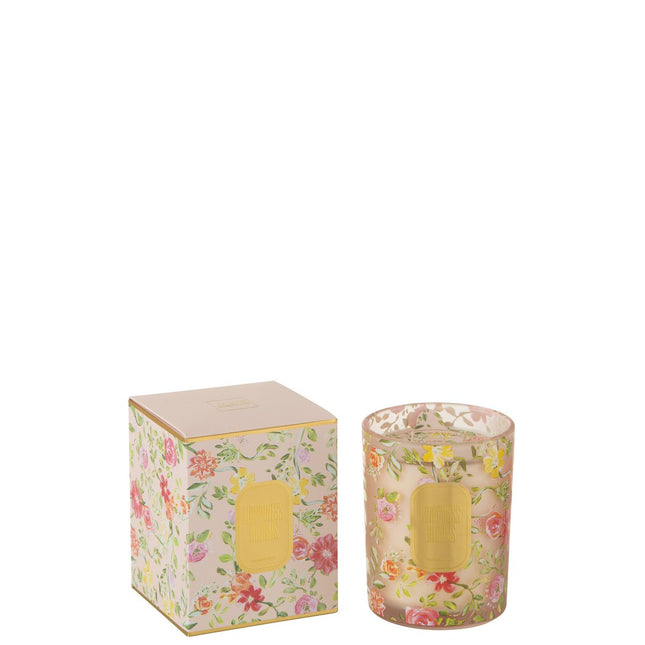 J-Line scented candle Happiness Blooms - Rain Reef - pink - L -70U
