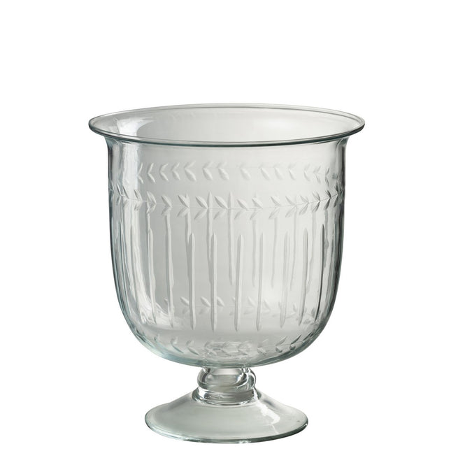 J-Line vase Roman - glass - transparent