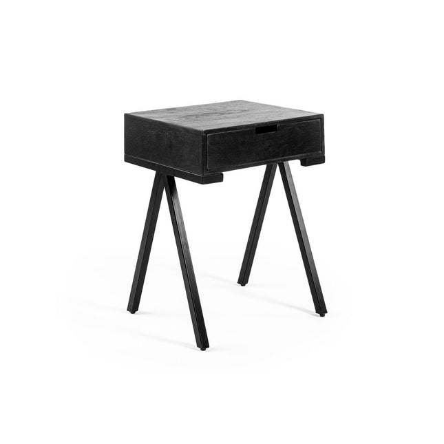 Bedside table, 1 drawer, M340 black