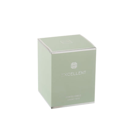 J-Line scented candle Excellent - glass - mint green - medium - 50U