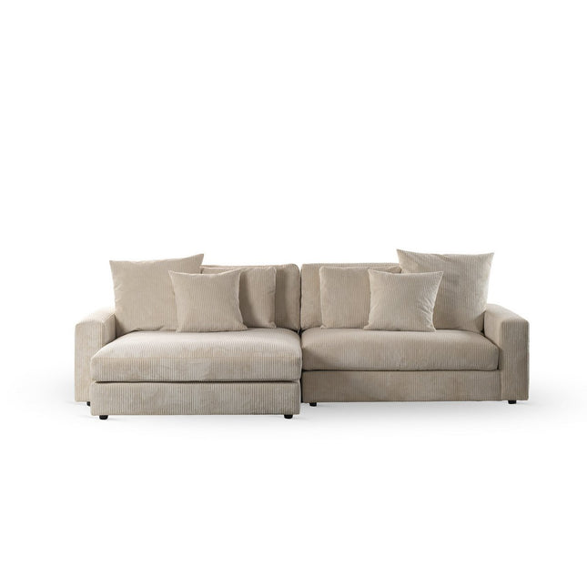 3 seater sofa CL L+R, fabric Lincoln 83, RIB920 natural