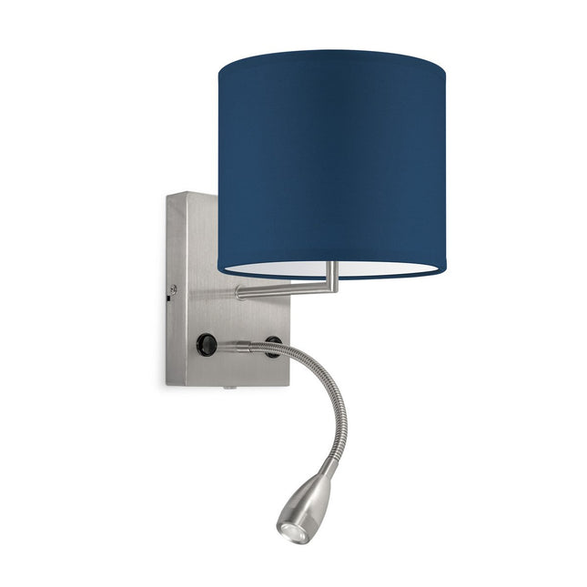 Home Sweet Home Wandlamp - Read, LED Leeslamp, E27, donkerblauw 20cm