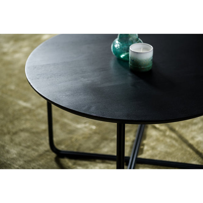 Coffee table round, 75 cm, B340 black