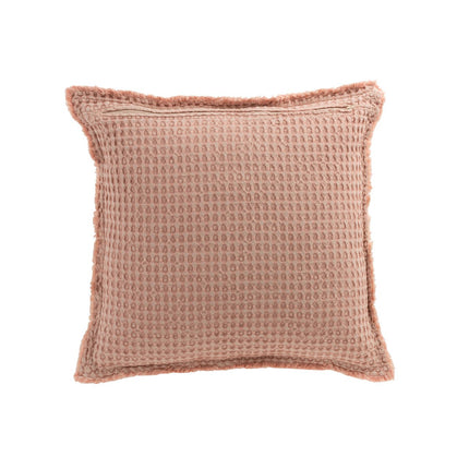 J-Line Cushion Waffle pattern - cotton - light pink