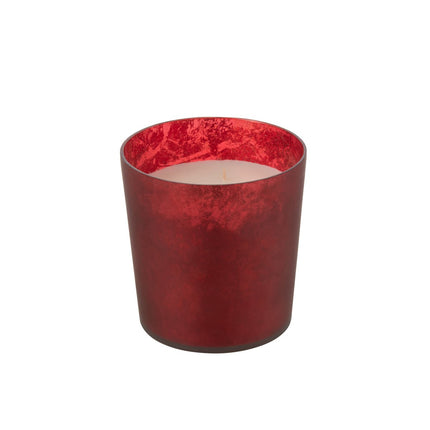 J-Line Scented Candle Deluxe - glass - red - M