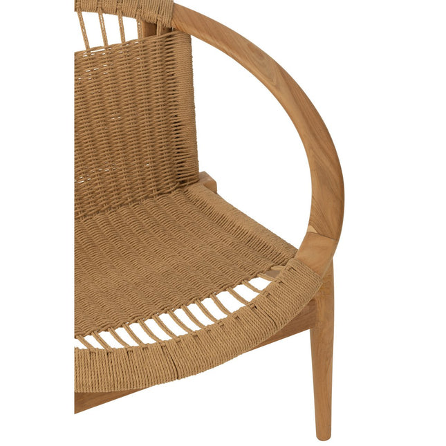 J-Line chair Round - wood - natural