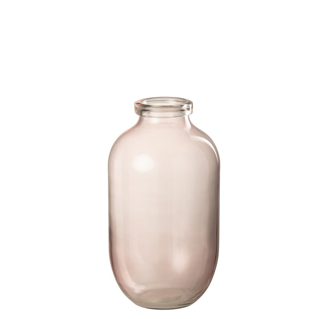 J-Line vase Bruni - glass - light pink - large