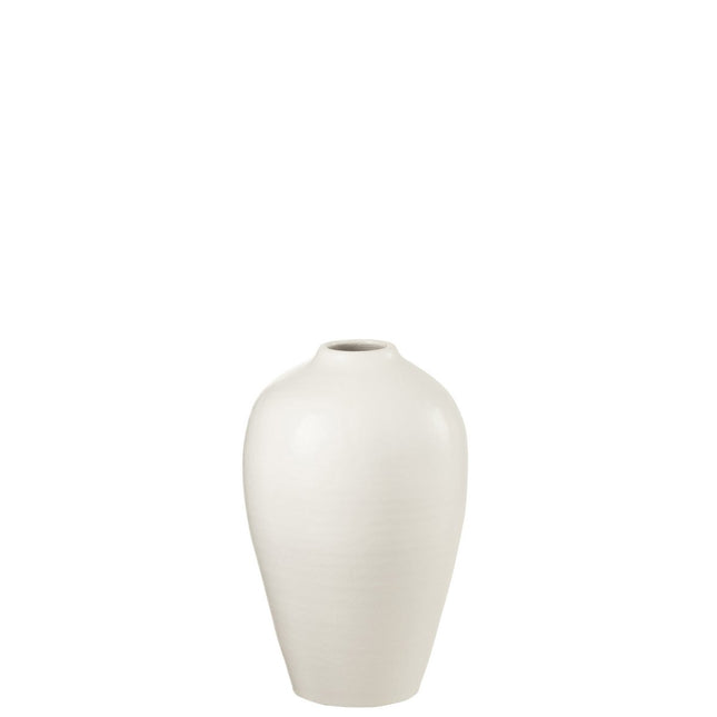 J-Line vase - ceramic - white - small - 35.00 cm high