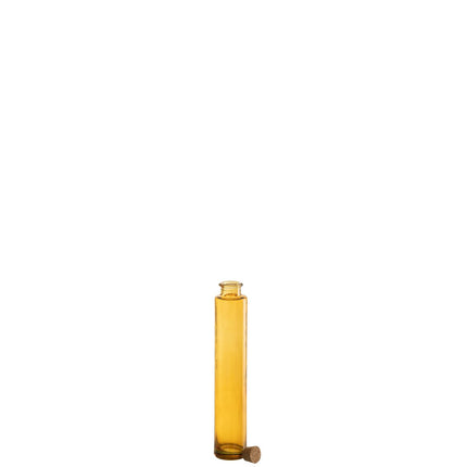 J-Line bottle Cork - glass - ocher - 6 pieces
