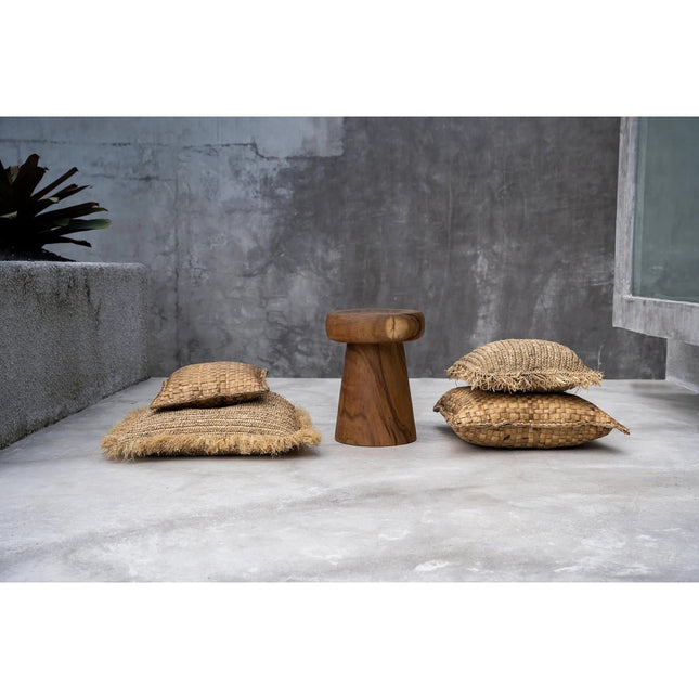 The Raffia Cushion Cover Square - Natural - 60x60