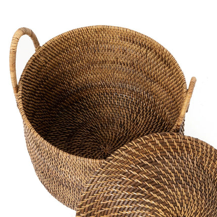 The Colonial Handles Basket - Natural Brown
