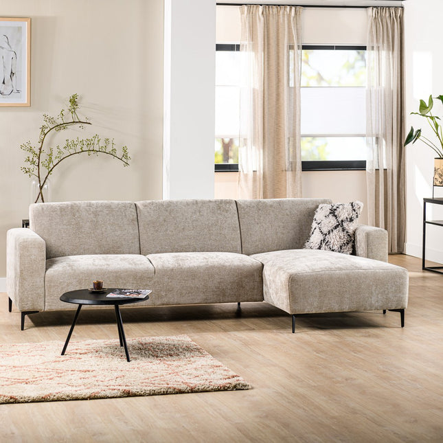 3 seater sofa CL right, fabric Rowan, R520 taupe