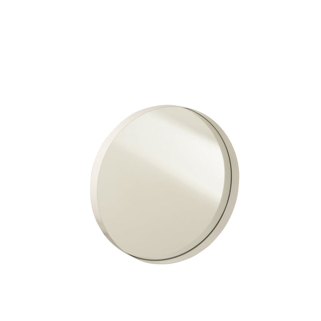 J-Line mirror Round Edge - metal - white - medium
