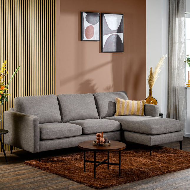 3 seater sofa CL L+R, Woven fabric, W520 taupe