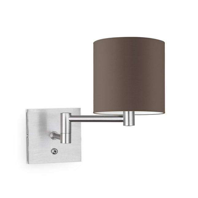 Home Sweet Home Wall Lamp - Swing, E27, taupe Lampshade 16x15cm