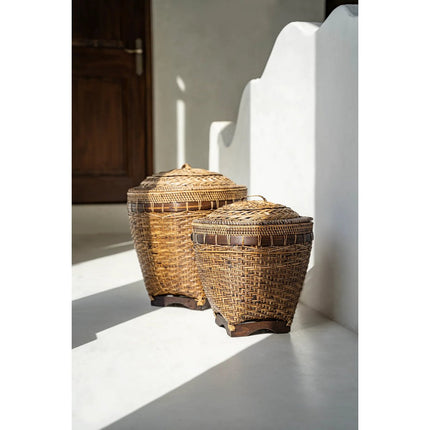 The Colonial Storage Basket - Natural Brown - L