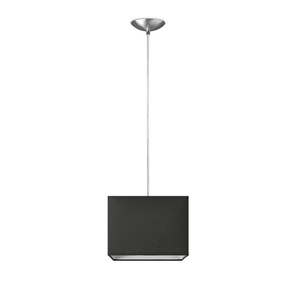 Home Sweet Home hanging lamp Block with lampshade, E27, anthracite, 20cm